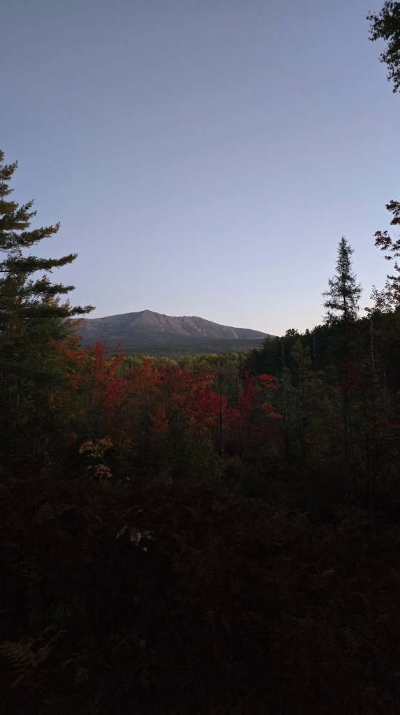 An image of Katahdin at dawn.