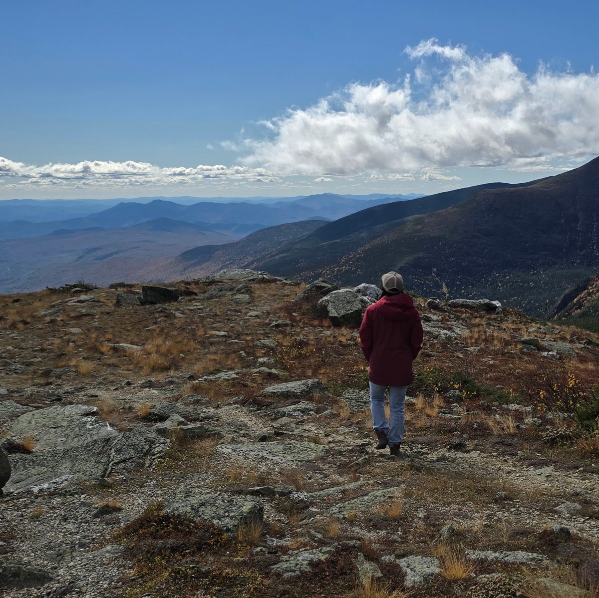 An image of the author on Mount Washington.